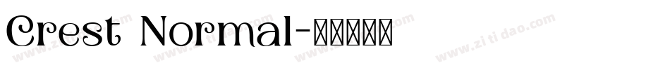 Crest Normal字体转换